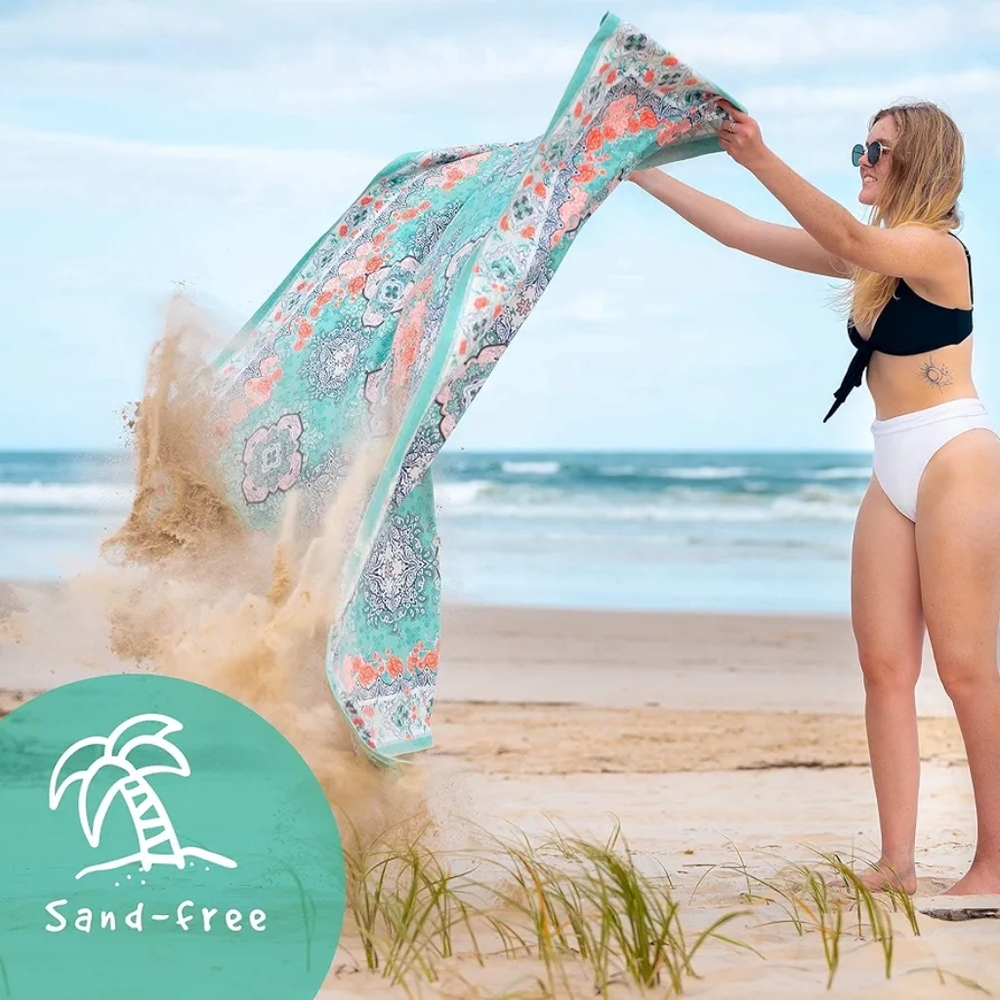 NWOT SomerSide Sustainable Sand-Free Microfibre Towel for Beach, Travel, Yoga